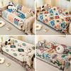 Stretchable Sofa Slipcover Full Coverage Waterproof Couch Protector Nordic Style All Season Camping Blanket