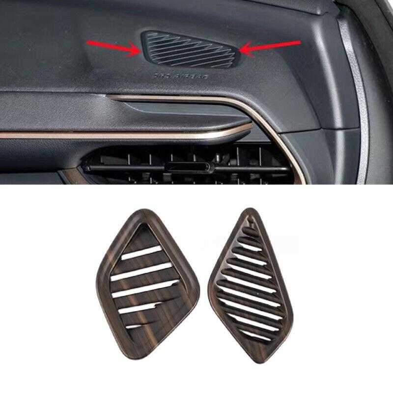 Wood Grain Dashaboard Air Outlet Vent Cover Trim For Toyota Crown 2023 2024 2025