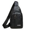 Usb Men Portable Rechargeable Leisure Diagonal Span Package Outdoor Sports Pu Chest Bag