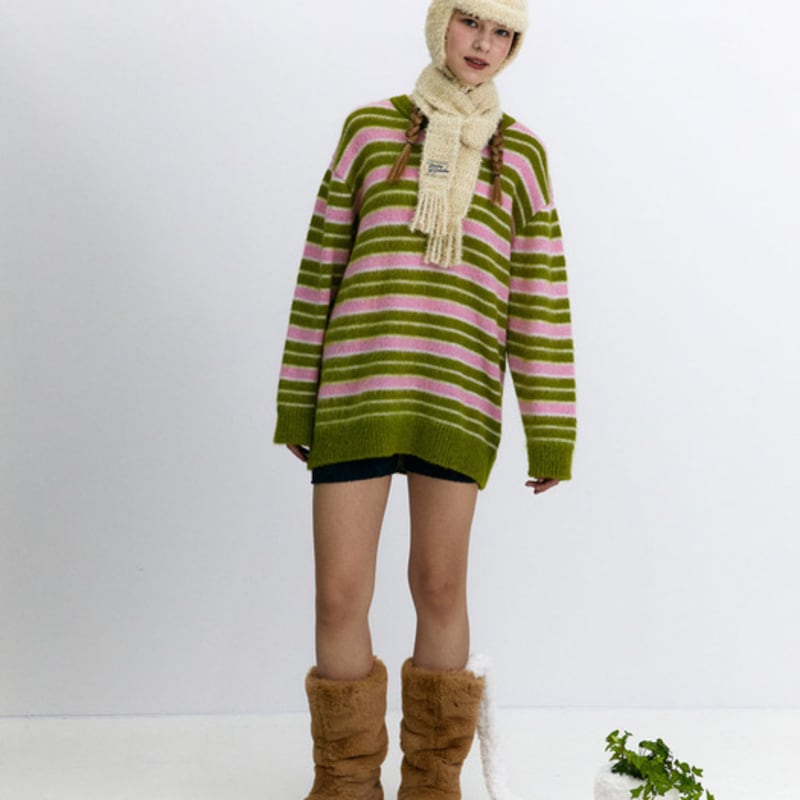 DANSANDE MORMOR ANGORA-TRUPP : VARM ELFENBEN