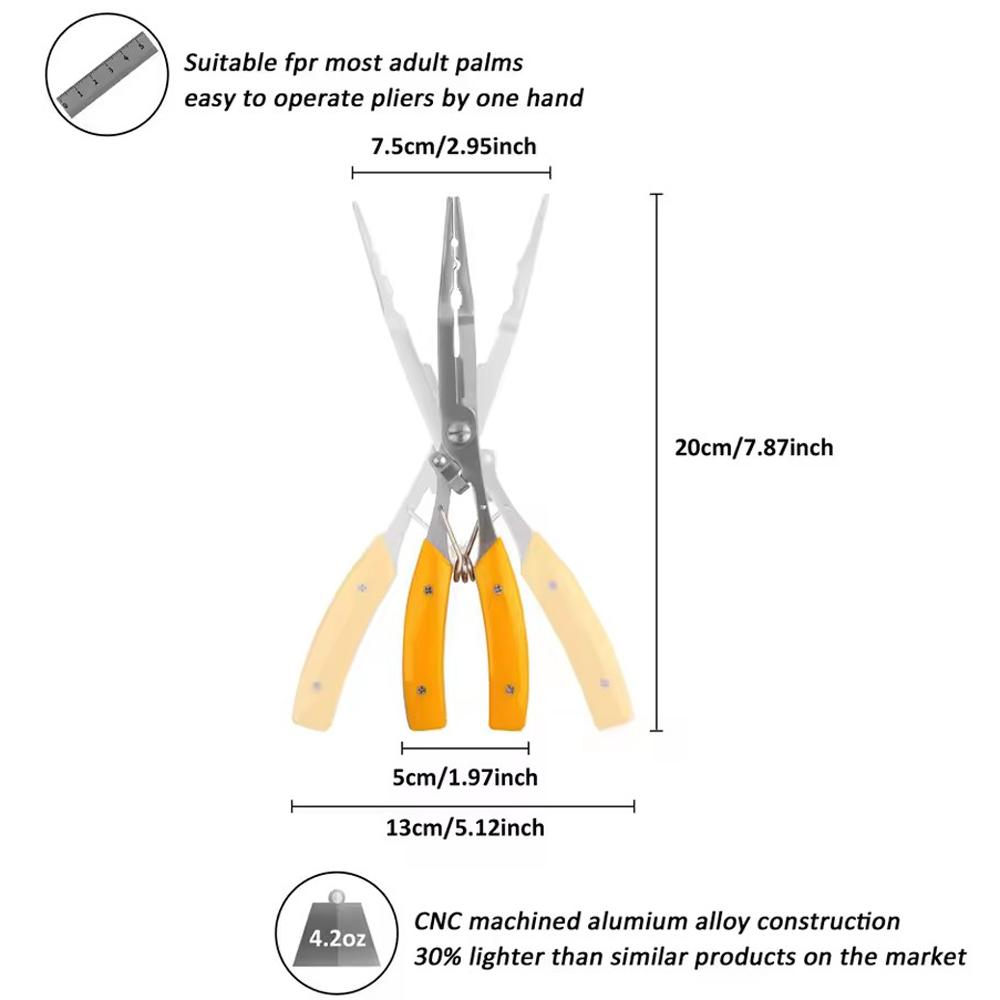 Fischfangzange Multifunktional Langzange Hakenlöser Hakenlöser Angelschnur Schneiden Haken Fischfangzange Tackle Werkzeug Ausrüstung 260319