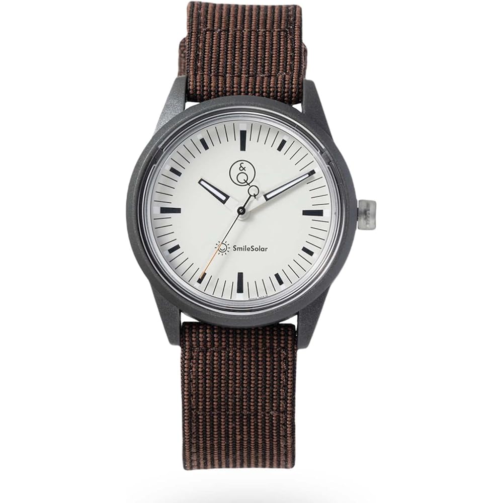 QQ SmileSolar Analog Solar Watch Waterproof Brown R00A-003JK Women s Timepiece