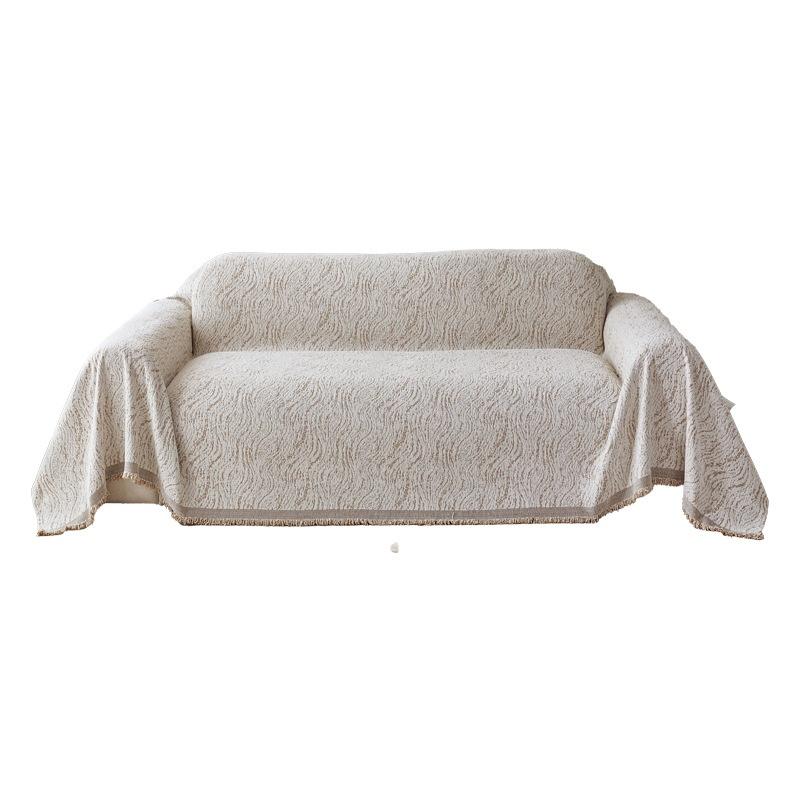 3 Seater Sofa Cover Full Set Solid Color Thick Anti Cat Scratch Non Slip Modern Simple Couch Cover Washable for Living Room
