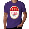 T-shirt Kolsch Fruh per ragazzi bianche ad asciugatura rapida moda coreana abbigliamento per uomo
