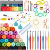 Crochet Kit, Yarn, Xxl, Crochet Hooks, Accessories, 113 Pieces, Diy