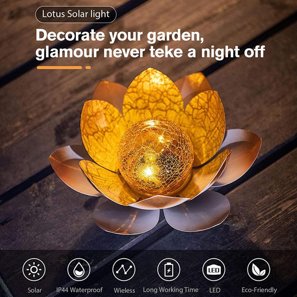 Lotus Solar Light, Floating Flower Night Lamp, for Pond Swimming Pool Garden