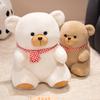 Non-Toxic Cute Love Bear Toys Soft Bear With Scarf Stuffed Animal Bear Plush Doll Birthday Gift
