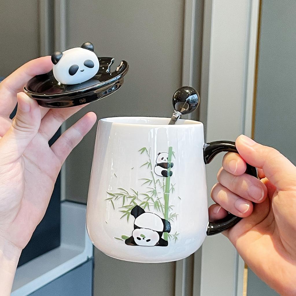 Mug Gift Box New Style Women's Panda Cup Souvenir Ceramic Water Cup Coffee Cup
