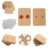 100 Pcs Jewelry Earring Ear Studs Hanging Display Holder Hang Cards 25x35mm