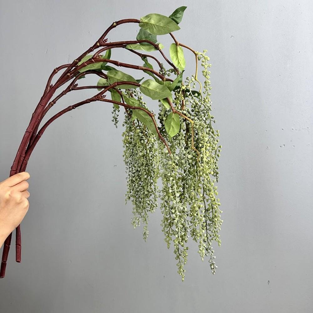 Simulation Artificial Faux Plants Soft Rubber Fake String Greenery Plant  Living Room Ornaments
