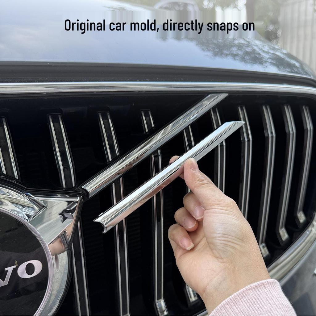 Volvo XC60 2018-2021 Frontstoßstange Chromgrill Dekorative Aufsteckleiste
