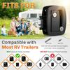 WELLUCK RV Door Lock Replacement With Paddle Deadbolt, 100% Metal Camper Door Latch Handle Lock, RV Entry Door Lock For Camper Horse Travel Trailer