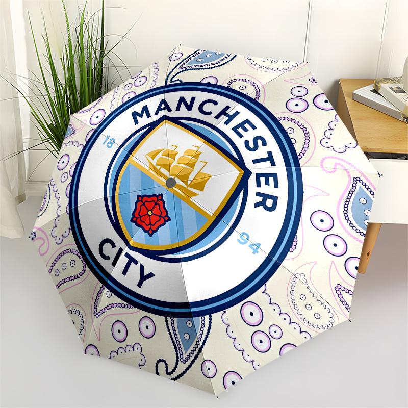 

Manchester City, Badge Automatic Opening and Closing, 8 rib Structure Portable Umbrella, Suitable for Men and Women in All Seasons Perfect