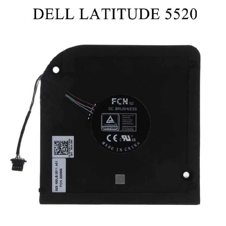 Pour Latitude 15 5520 E5520 Precision 3560 Ventilateur de refroidissement CPU Dissipateur thermique pour ordinateur portable