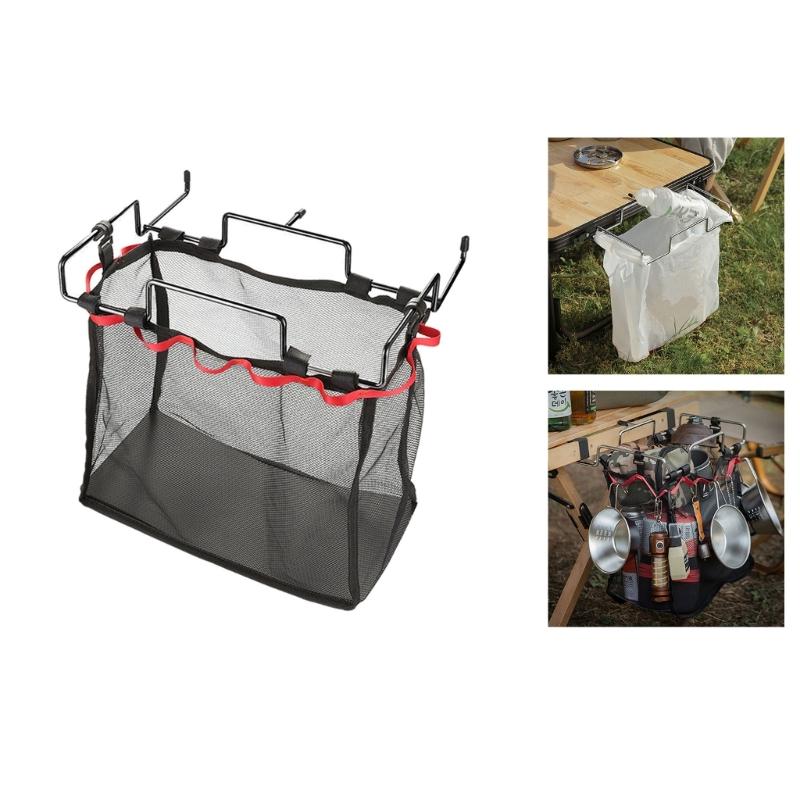 Trash Bag Rack Trash Can Bracket Dustbin Cage Garbage Bag Holder Table Rack