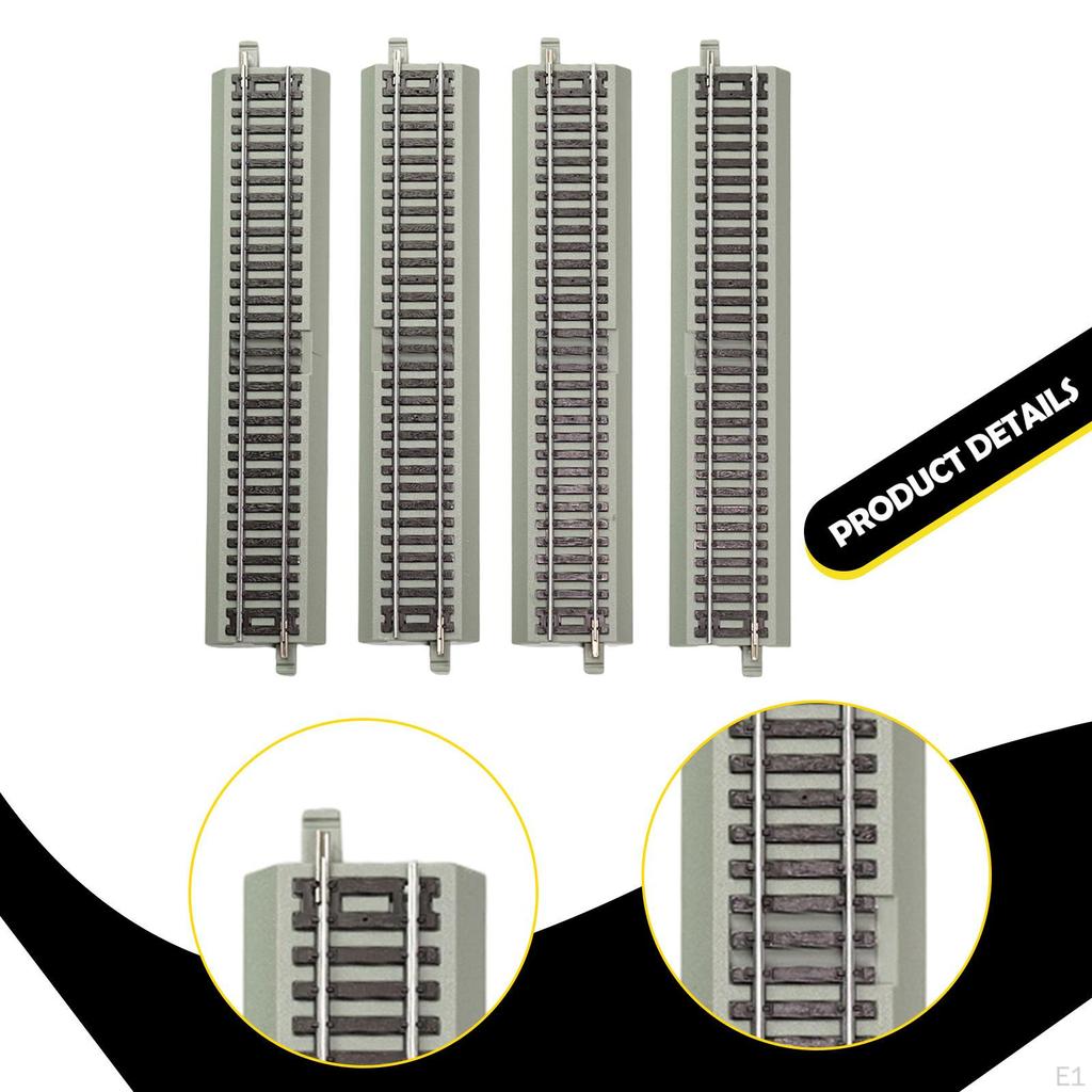 4 Pieces HO Scale Track DIY Architecture Multifunctional Railroad Model Railway Accessory for