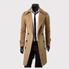 Winter Men Slim Stylish Trench Coat Double Breasted Long Jacket Coat
