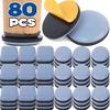 80-4PCS Self-Adhesive Furniture Glides Self Adhesive Chair Leg Slider Bumper Pad Anti-abrasion Floor Protector Applian Sliders