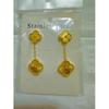 Temperament Classic Four-Leaf Clover Earrings Stainless Steel Personality Hundred Match Titanium Steel Earrings Ladies Earrings