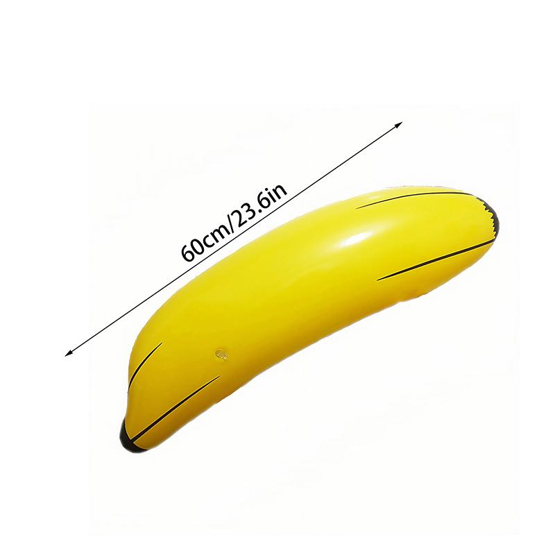 3Pcs Inflatable Banana 60Cm Fake Banana Fruit Props Inflatable Toys Bachelorette Party Games Toss Ring Toy