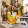 Cute Bunny Pattern Tote Bag Casual Portable Shopping Bag