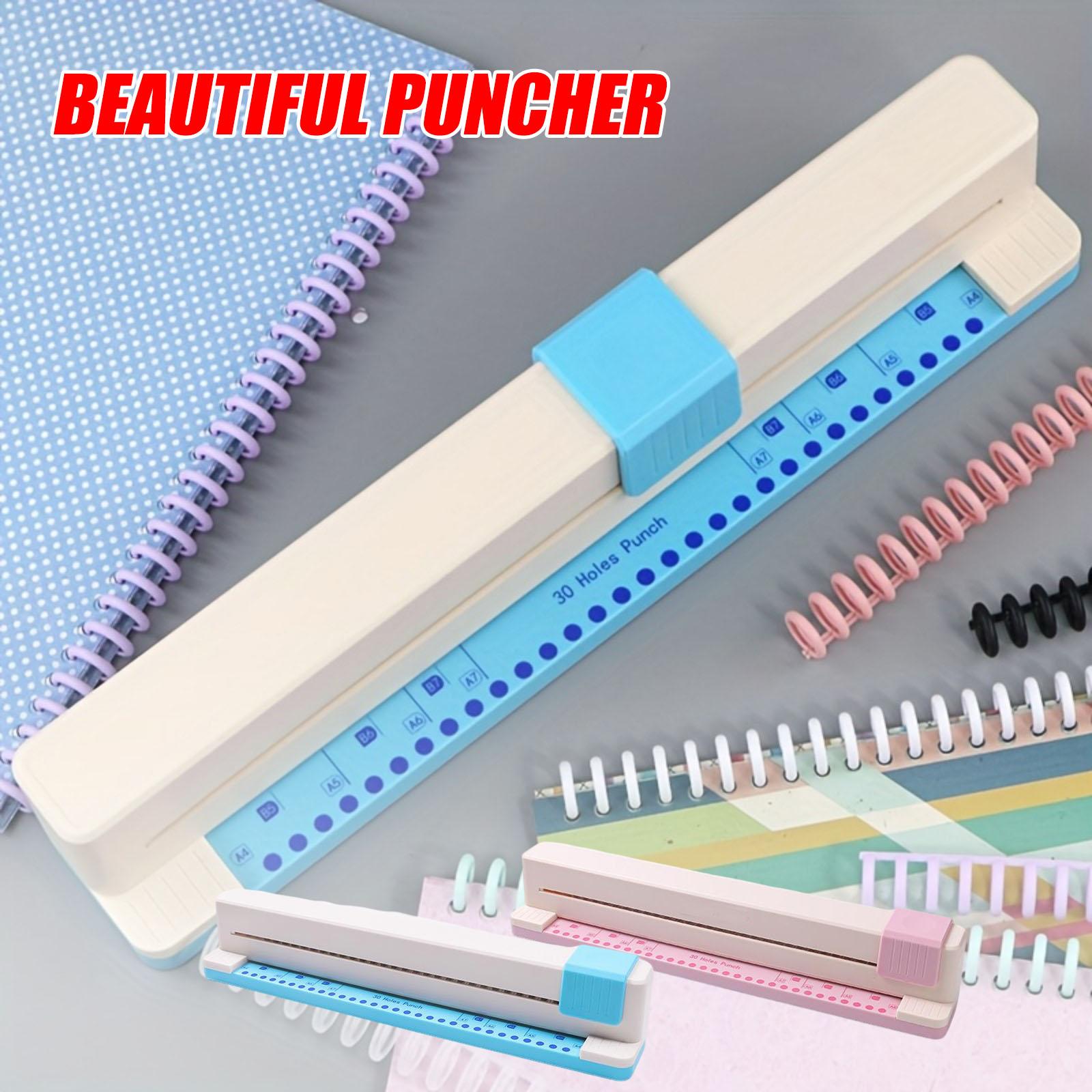 Perforatore manuale a 30 fori per carta A4 per quaderno ad anelli a fogli mobili, perforatore multiforo per perforare, perforatore a 0 fori per quader