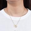 Retro U-Shaped Horseshoe Pearl Pendant Necklace