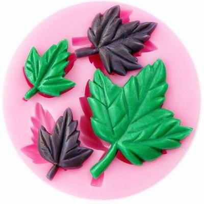 New DIY Maple Leaf Silicone Cupcake Baking Mold Christmas 3D Fondant Cake Decorating Tools Gumpaste Choc