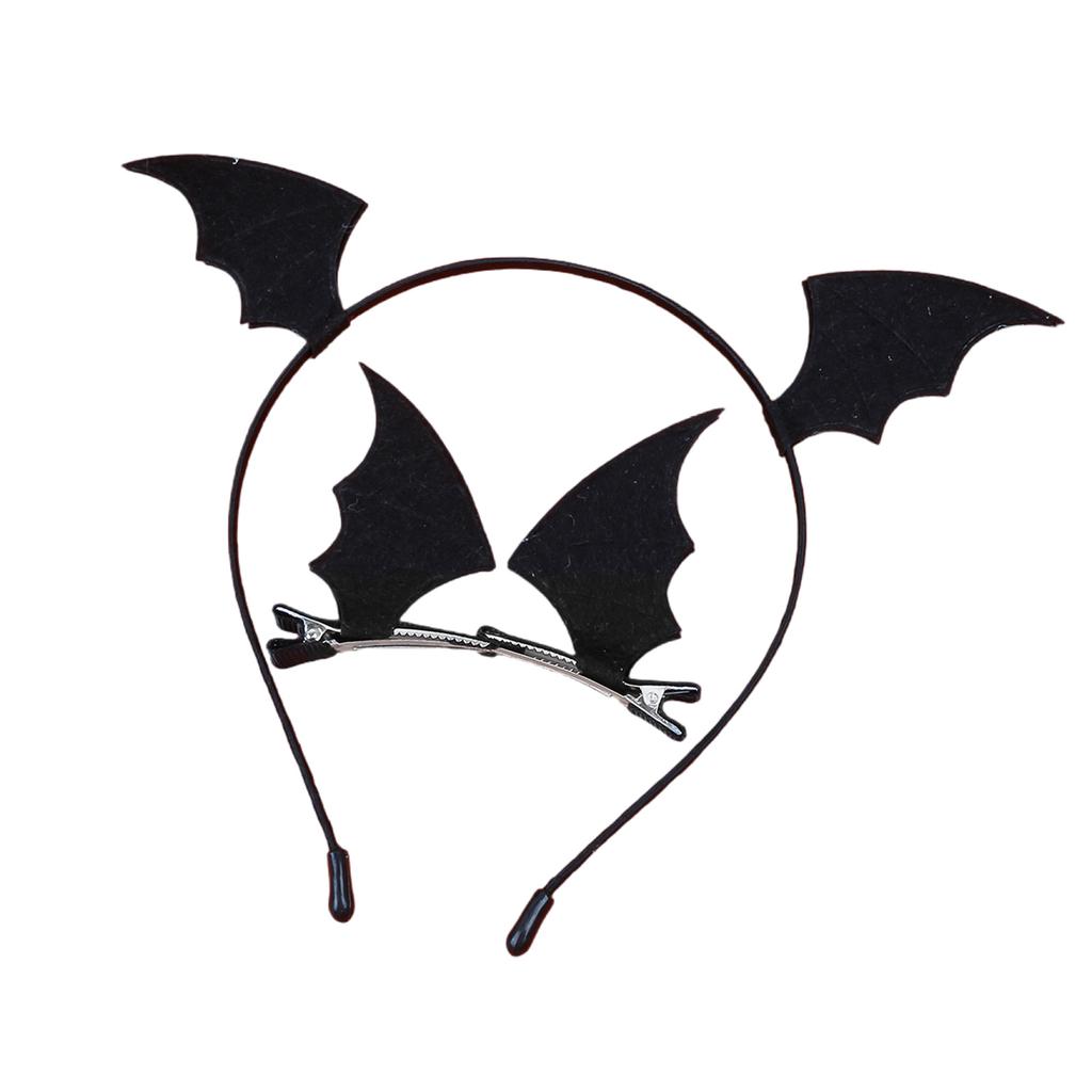 Eye Catching Devil Antlers Hair Accessory 3pcs Headband and Hair Clip Comfortable Hairpin Easy To Wear for Halloween