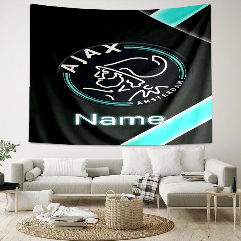 Custom Name Ajax Print Tapestry, Backdrop, Easy Setup, Ideal for Bedroom, Office & Living Room, with Aesthetic Wall Hanging Decor.