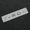 Appily per T-ROC TROC Etichetta per bagaglio Marchio posteriore T-roc logo Plastica ABS Argento