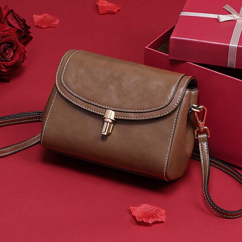 VINEY Women's Leather Crossbody Bag