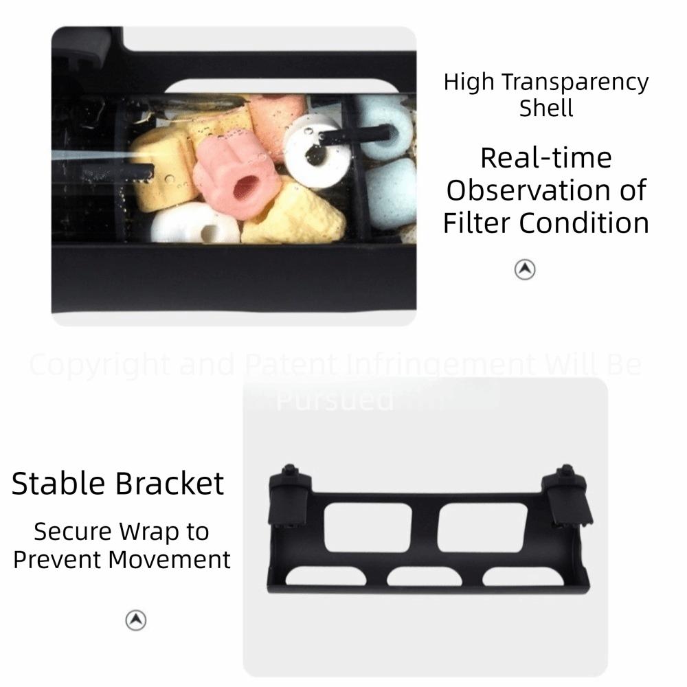 Efficient Fish Tank Filter Multi-function Fish Water Purifier Water Circulation  Aquarium Use