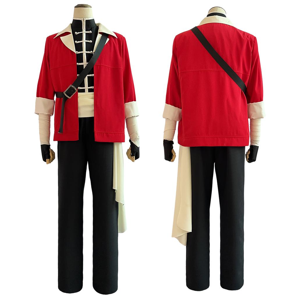 HOLOUN Frieren Beyond Journey's End Anime Stark Cosplay Costume Wig Jacket Sleeveless Vest Pants Christmas Gift