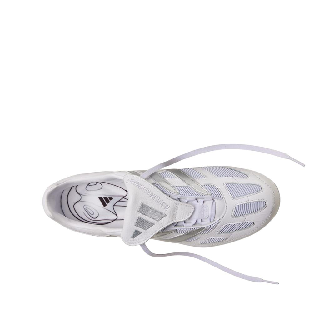 adidas Predator Precision FG White Silver Metallic Unisex Sneakers Cloud-White Iron-Metallic JS0571