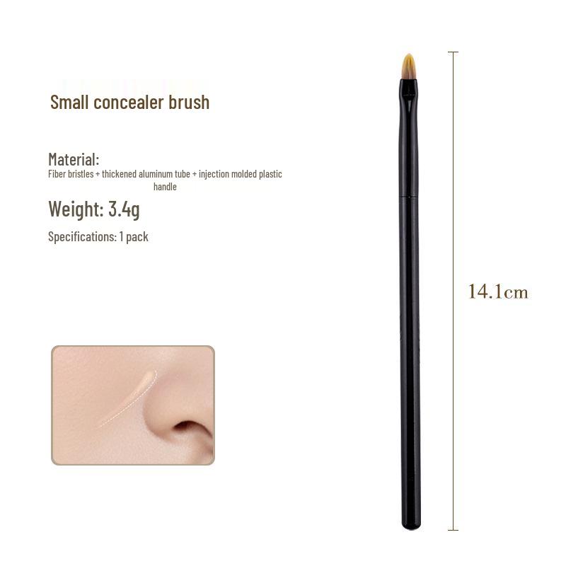 

Tongue Shape Concealer Brush A1pq - Flat Head for Face and Eye Circles