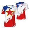 Jugoslawien Flagge Grafik Fußballtrikot Mode Nationales Emblem 3D Gedrucktes Sport-T-Shirt Lässige Atmungsaktive T-Shirts