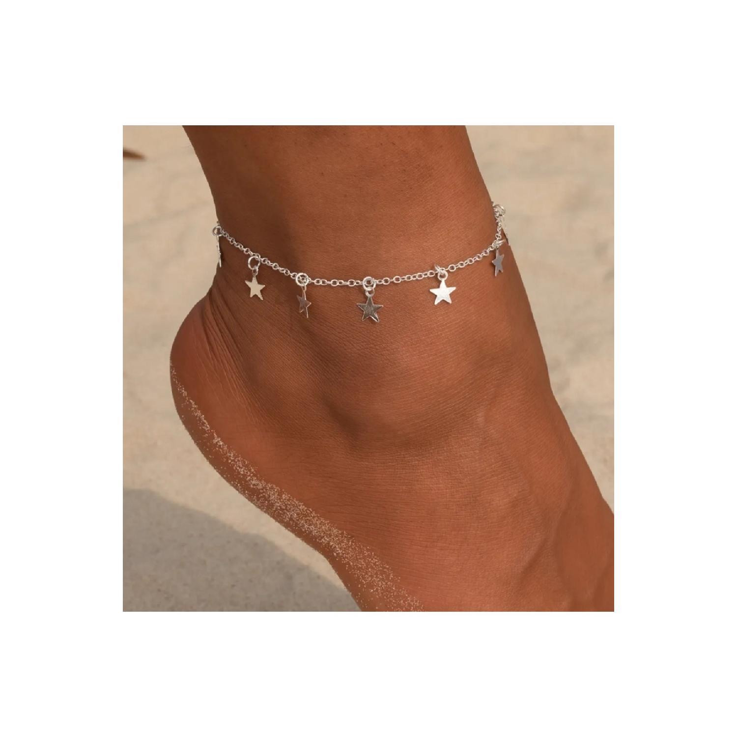 

Серебряный браслет со звездой