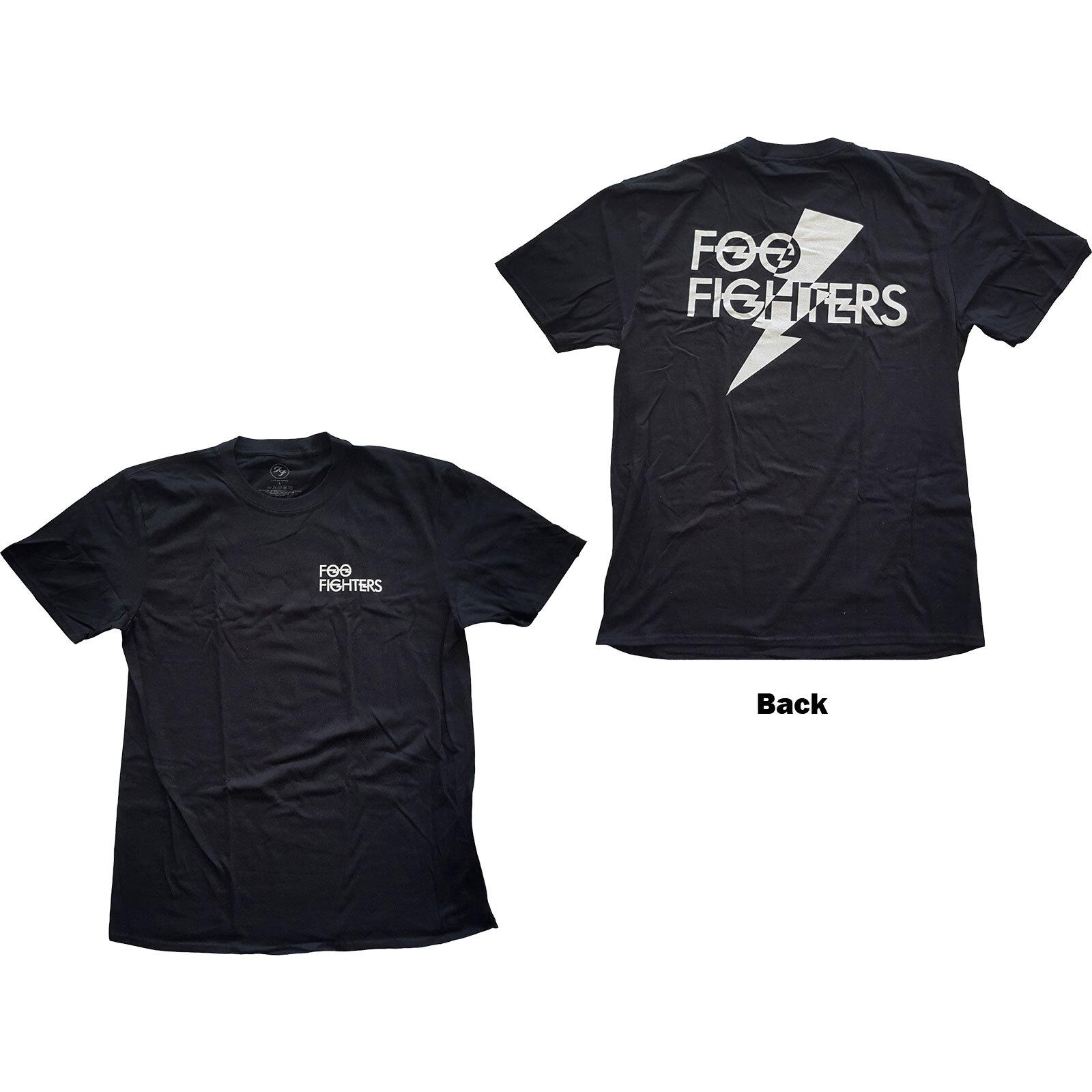 Foo Fighters Unisex T-Shirt: Flash Logo (Back Print) M