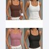 Neue Sommer-Damen-Tanktops, Elegant und Modisch, Bequem, Lässig, Sportlich, Gerippte Tanktops - Atmungsaktiv