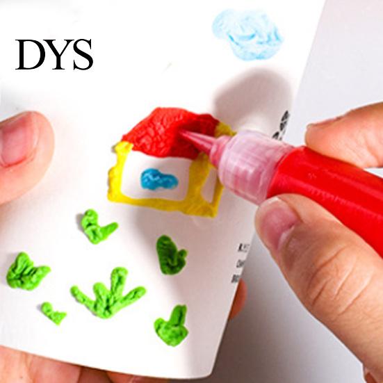3D Graffiti Stifte für DIY Projekte 6 Farben Popcorn Stifte, Relief Kunststift, Aufgeblasene Bastelmaterialien Kinder Zeichenkarten, Bastelarbeiten, Arbeiten auf verschiedenen