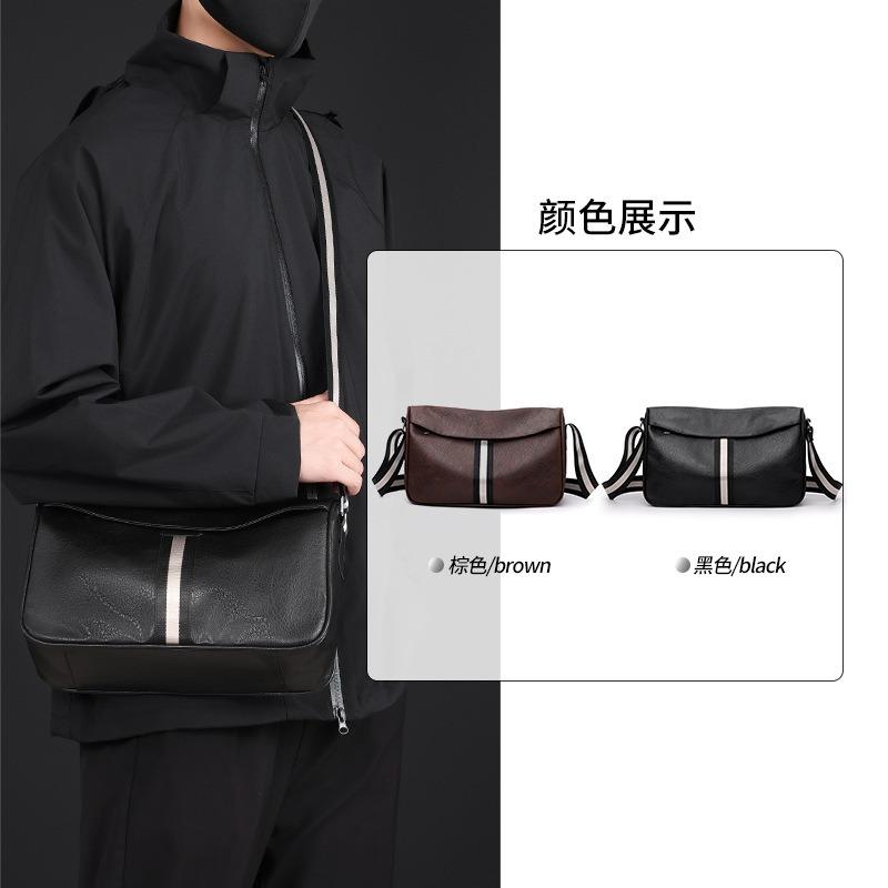 New men's soft-faced shoulder bag