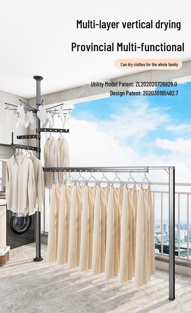 Top-Tier Telescopic Freestanding Clothes Drying Rack for Bedroom 