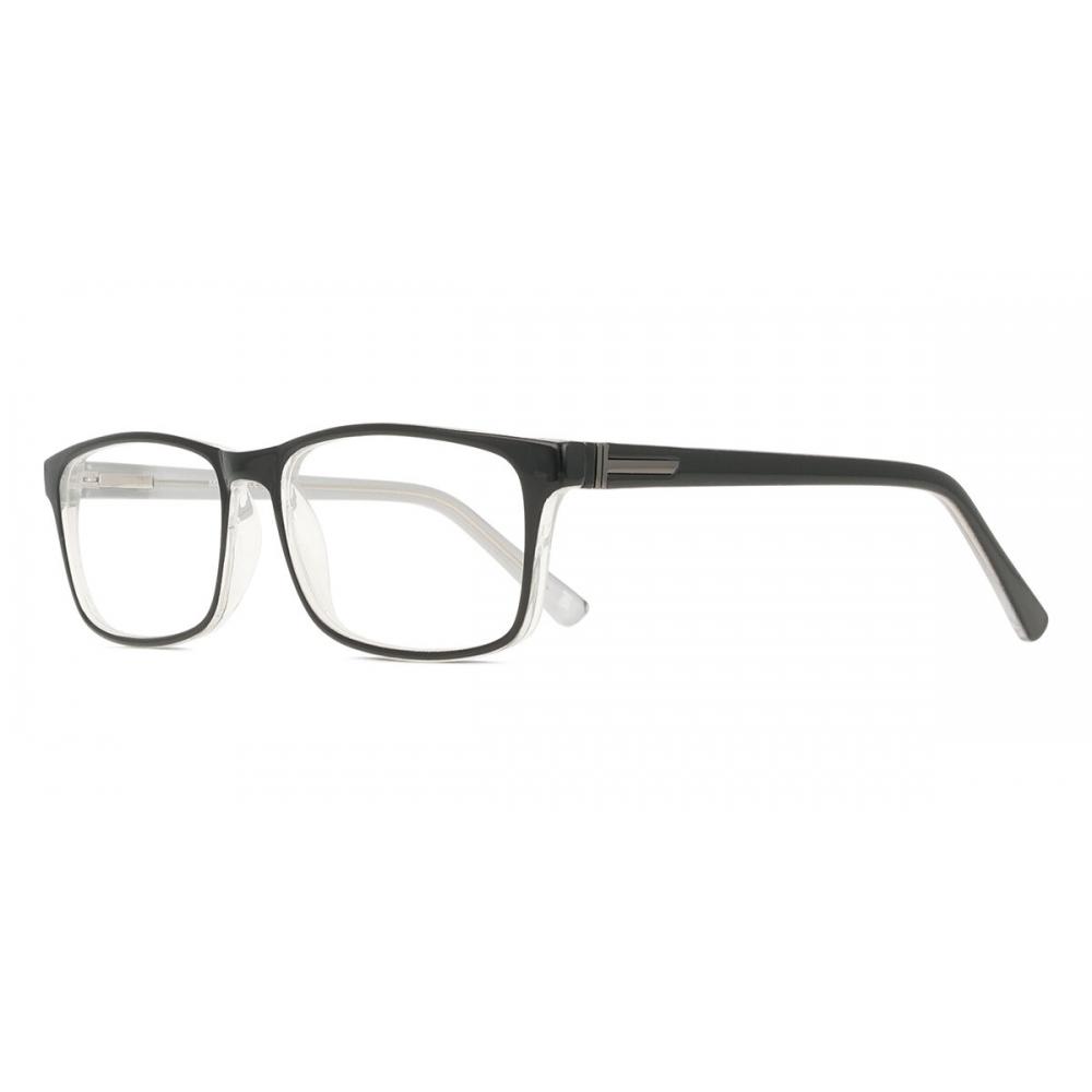 Full Rim Rectangle Black Smartbuy Collection Sandy Cp150b Fashion Unisex Eyeglasses