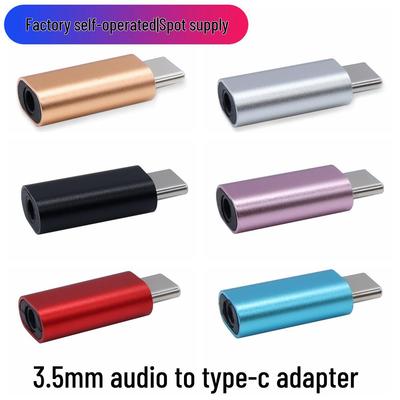 3.5mm Female To Type-C Audio Adapter for Apple & Huawei Devices - Compatible with 3.5mm Headphones