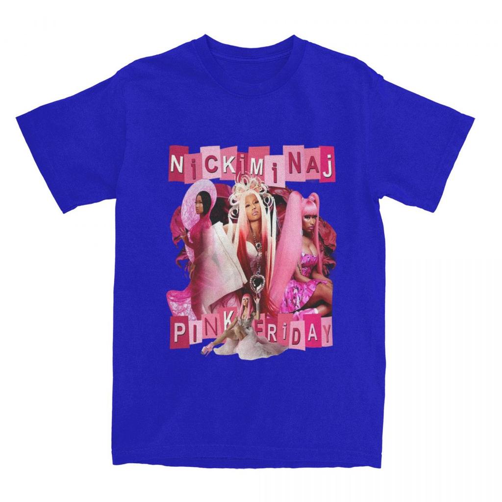 Unisex Womens Nicki Minaj Tour T Shirt Accessories Pink Friday Concert Pure Cotton Tshirt Clothes Novelty Tees Adult