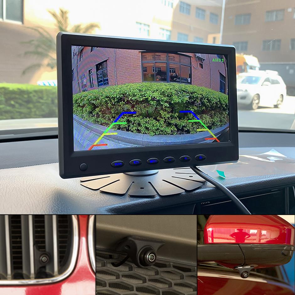 GreenYi 360° Adjustable AHD1080 Car Rear View Camera Universal Mini Side/Front/Backup 170° Fisheye Lens Night Vision Cam Reverse