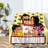 Bob's Burgers Theme Printed Blanket - Perfect for Couch, Bed, Travel & Outdoor Use | Machine Washable, Cozy & Durable.
