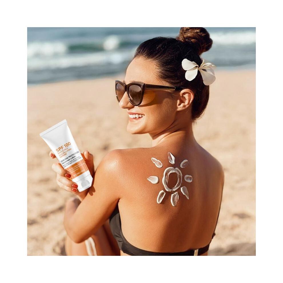 Sunscreen SPF 100 Sunblock for Face Body Sunscreen Facial Sunscreen Sun Protection Prevent Sunburn Skin Care Facial Protector