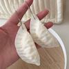Realistic Dumpling Mini Squeeze Toy Stress Relief Keychain Pendant Portable Bag Pendant Charm Accessory Keyring Gift